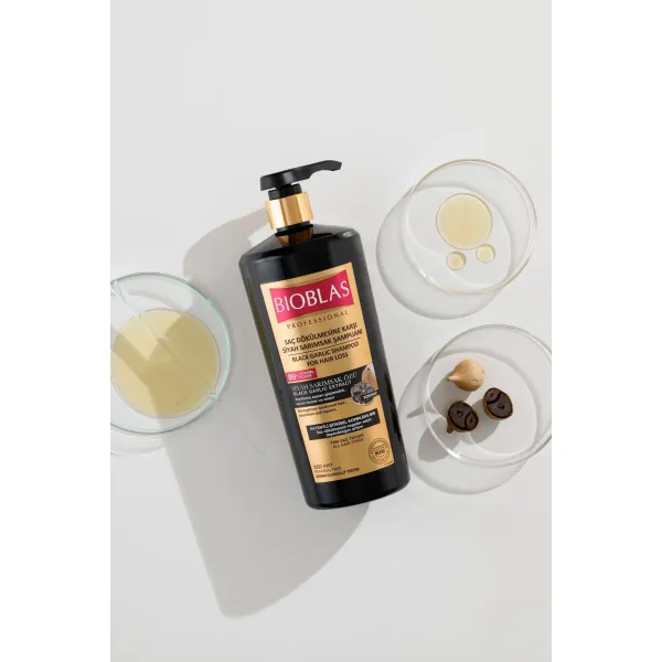 Bioblas Black Garlic Shampoo 1L – turecki szampon z czarnym czosnkiem przeciw wypadaniu włosów